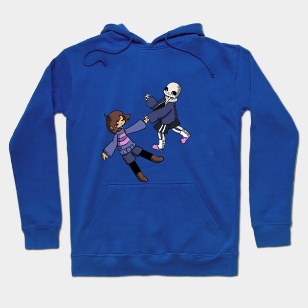 Sans and Frisk Hoodie by KunkyTheRoid